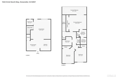 Floorplan - 1524 Circle Ranch Way #61, Oceanside, CA 92057 photo 1 of 1