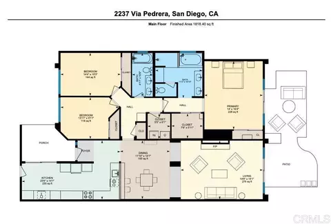 Floorplan - 2237 Via Pedrera, La Jolla, CA 92037 photo 1 of 1