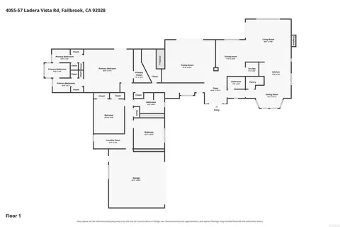Floorplan - 4057 Ladera Vis, Fallbrook, CA 92028 photo 1 of 2