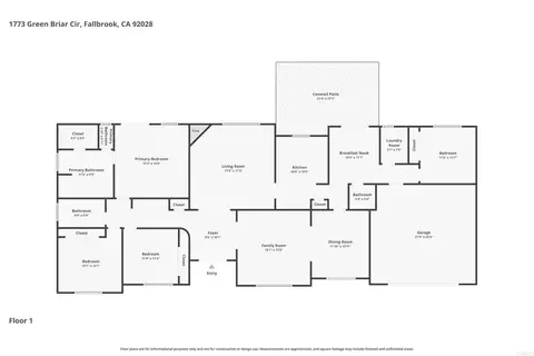 Floorplan - 1773 Green Briar, Fallbrook, CA 92028 photo 1 of 1
