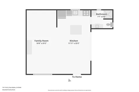 Floorplan - 110 11th, Paso Robles, CA 93446 photo 2 of 2