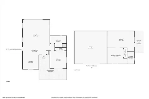 Floorplan - 9990 Fay Rnch, Lake Isabella, CA 93240 photo 1 of 3