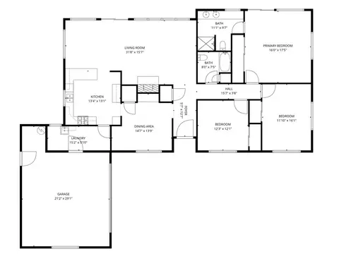 Floorplan - 920 Walnut, Paso Robles, CA 93446 photo 1 of 1