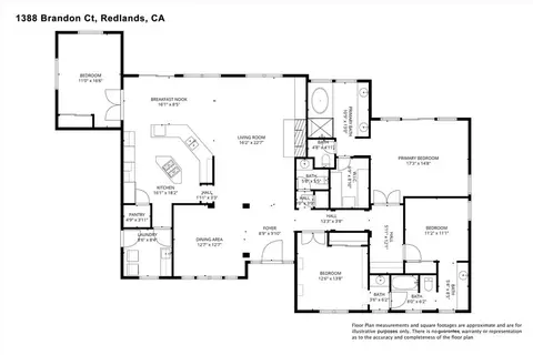 Floorplan - 1388 Brandon Ct, Redlands, CA 92373 photo 1 of 1