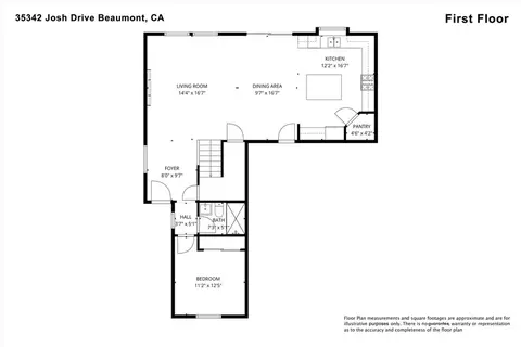 Floorplan - 35342 Josh Dr, Beaumont, CA 92223 photo 1 of 2