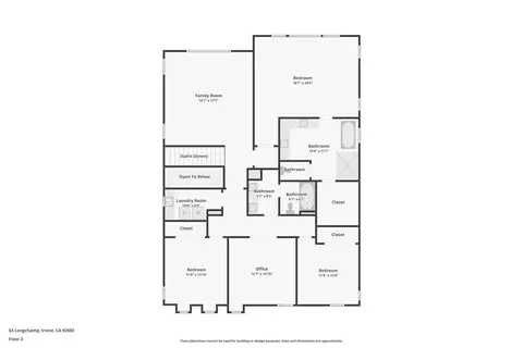Floorplan - 63 Longchamp, Irvine, CA 92602 photo 2 of 3