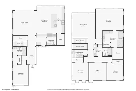 Floorplan - 63 Longchamp, Irvine, CA 92602 photo 3 of 3