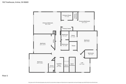 Floorplan - 152 Treehouse, Irvine, CA 92603 photo 3 of 3