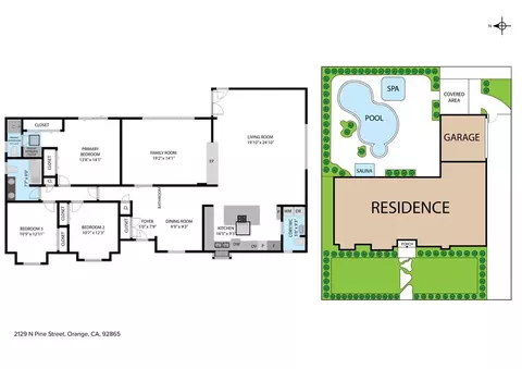 Floorplan - 2129 N N Pne, Orange, CA 92865 photo 1 of 2