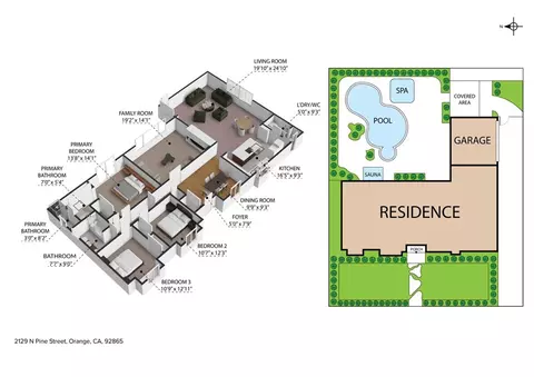 Floorplan - 2129 N N Pne, Orange, CA 92865 photo 2 of 2