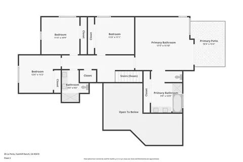Floorplan - 25 La Perla, Foothill Ranch, CA 92610 photo 2 of 3