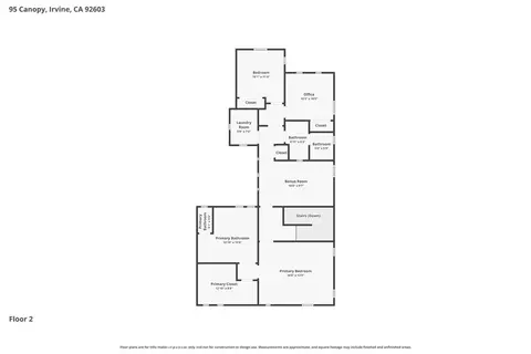 Floorplan - 95 Canopy, Irvine, CA 92603 photo 3 of 3