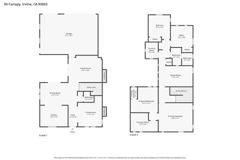 Floorplan - 95 Canopy, Irvine, CA 92603 photo 1 of 3