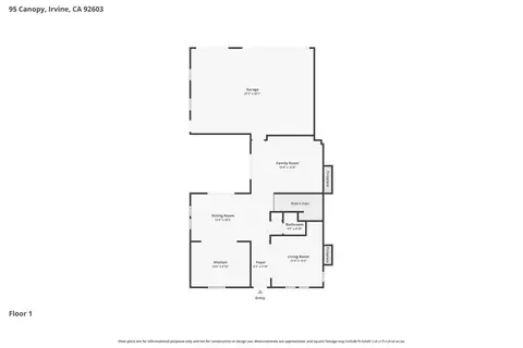 Floorplan - 95 Canopy, Irvine, CA 92603 photo 2 of 3