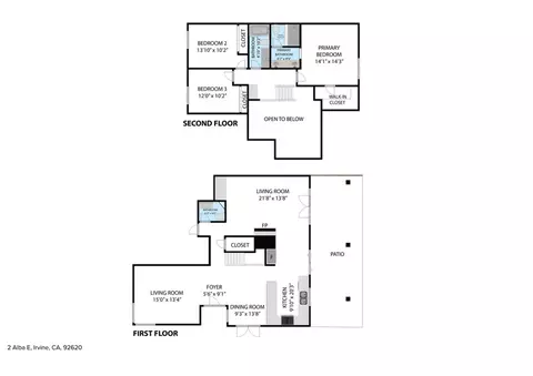 Floorplan - 2 Alba E, Irvine, CA 92620 photo 1 of 2