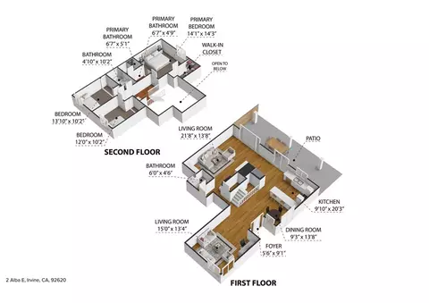 Floorplan - 2 Alba E, Irvine, CA 92620 photo 2 of 2