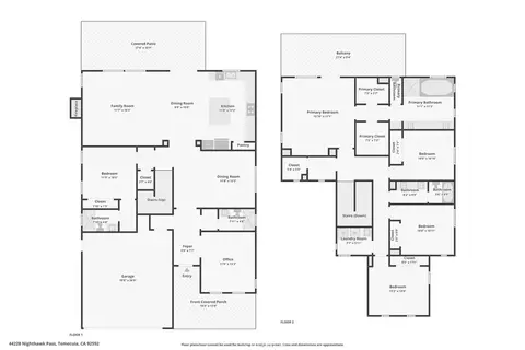 Floorplan - 44228 Nighthawk, Temecula, CA 92592 photo 1 of 1