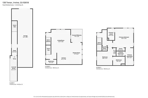 Floorplan - 130 Tenor, Irvine, CA 92618 photo 1 of 4