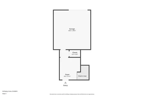 Floorplan - 54 Peony, Irvine, CA 92618 photo 1 of 3