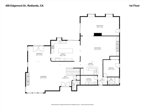 Floorplan - 408 Edgemont Dr, Redlands, CA 92373 photo 1 of 2