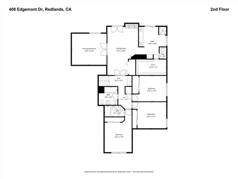 Floorplan - 408 Edgemont Dr, Redlands, CA 92373 photo 2 of 2