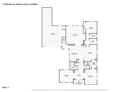 Floorplan - 17 Winslow, Ladera Ranch, CA 92694 photo 1 of 3