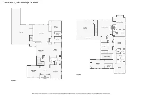 Floorplan - 17 Winslow, Ladera Ranch, CA 92694 photo 2 of 3