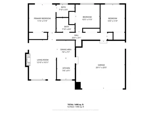 Floorplan - 1308 Locust, Davis, CA 95618 photo 1 of 1