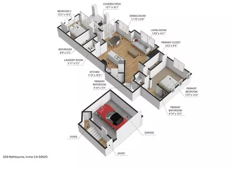 Floorplan - 329 Rathbourne, Irvine, CA 92620 photo 2 of 2