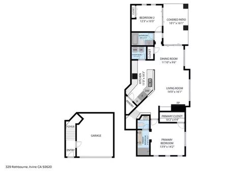 Floorplan - 329 Rathbourne, Irvine, CA 92620 photo 1 of 2