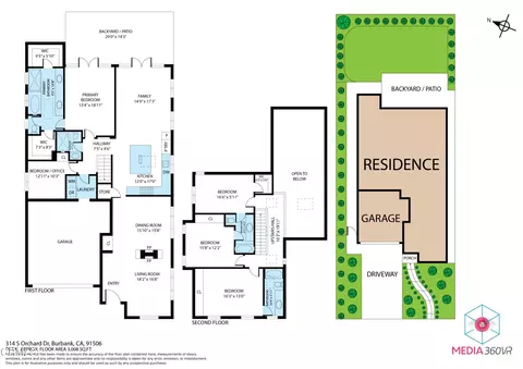 Floorplan - 314 S Orchard Dr, Burbank, CA 91506 photo 2 of 2