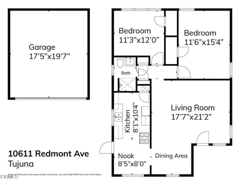 Floorplan - 10611 Redmont Ave, Tujunga, CA 91042 photo 1 of 2