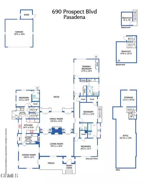Floorplan - 690 Prospect Blvd, Pasadena, CA 91103 photo 1 of 1