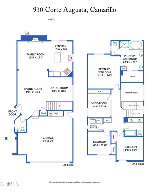 Floorplan - 930 Corte Augusta, Camarillo, CA 93010 photo 1 of 2