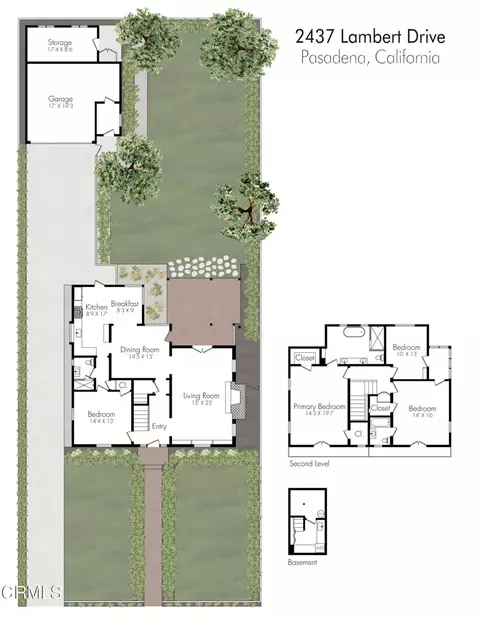 Floorplan - 2437 Lambert Dr, Pasadena, CA 91107 photo 1 of 1