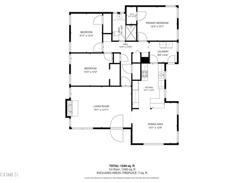 Floorplan - 2837 Estado St, Pasadena, CA 91107 photo 1 of 1