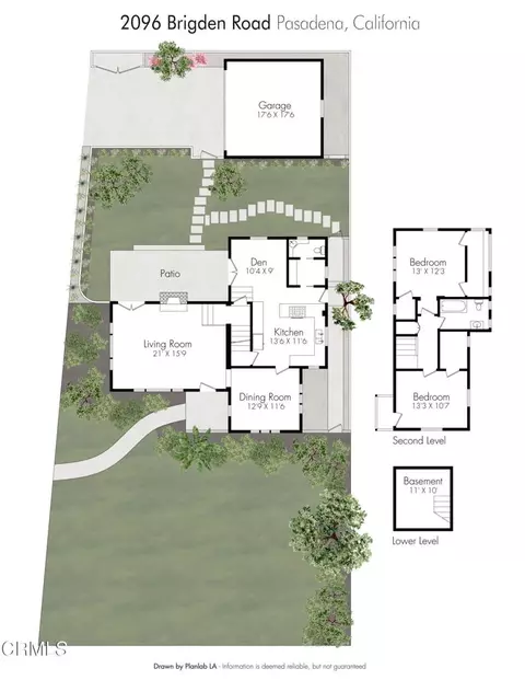 Floorplan - 2096 Brigden, Pasadena, CA 91104 photo 1 of 1