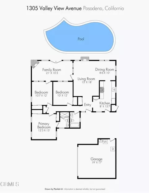 Floorplan - 1305 Valley View Ave, Pasadena, CA 91107 photo 1 of 1
