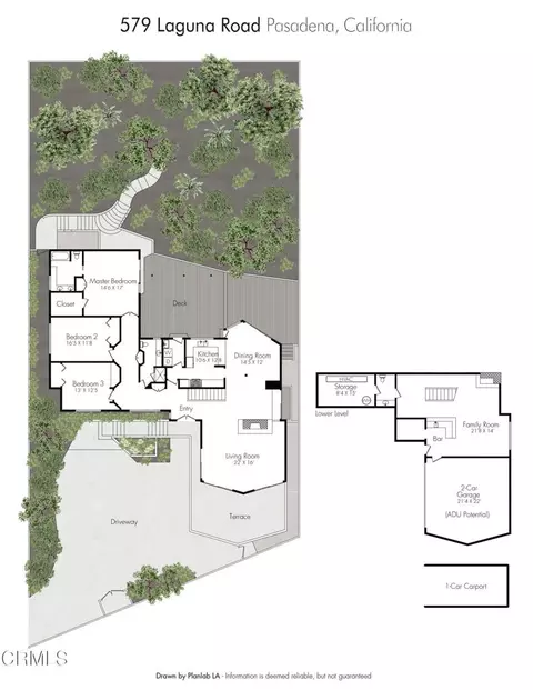 Floorplan - 579 Laguna Rd, Pasadena, CA 91105 photo 1 of 1