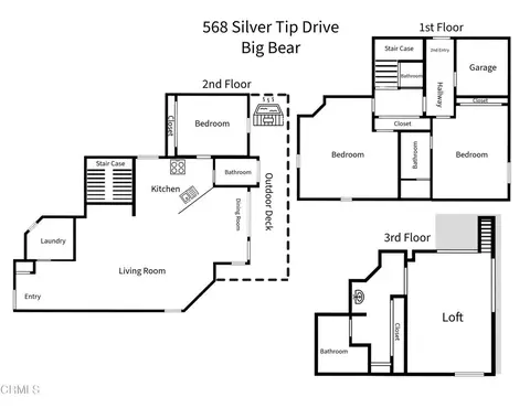 Floorplan - 568 Silver Tip Dr, Big Bear City, CA 92314 photo 1 of 1