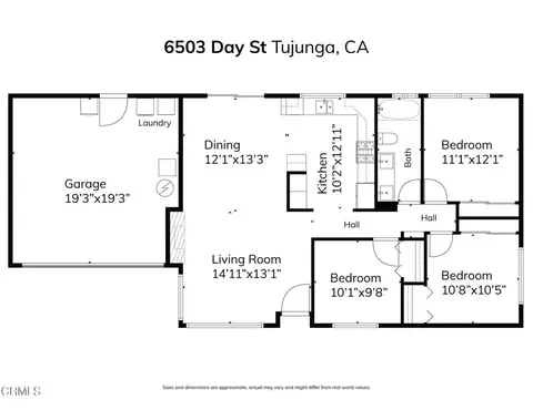 Floorplan - 6503 Day St, Tujunga, CA 91042 photo 1 of 1