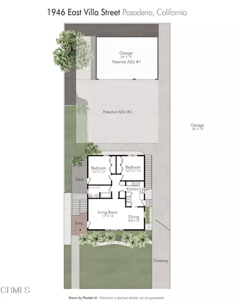 Floorplan - 1946 E Villa St, Pasadena, CA 91107 photo 1 of 1