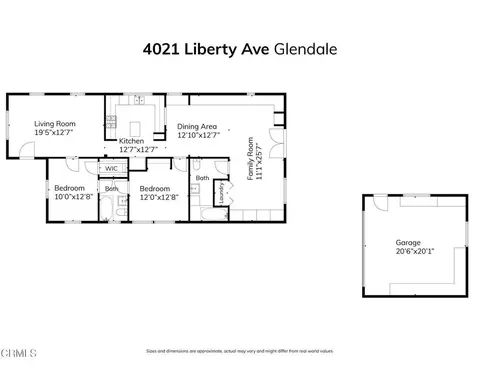 Floorplan - 4021 Liberty Ave N, Glendale, CA 91214 photo 1 of 1