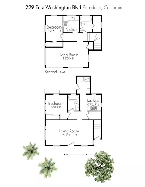 Floorplan - 229 E Washington, Pasadena, CA 91104 photo 1 of 1