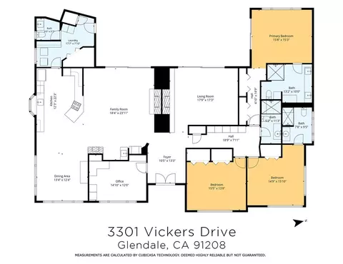 Floorplan - 3301 Vickers, Glendale, CA 91208 photo 1 of 1