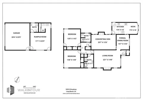 Floorplan - 5320 E Broadway, Long Beach, CA 90803 photo 1 of 1
