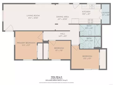 Floorplan - 1336 Peach Ave, El Cajon, CA 92021 photo 1 of 1