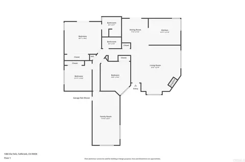 Floorplan - 1366 Via Feliz, Fallbrook, CA 92028 photo 1 of 1