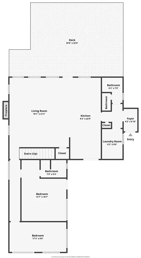Floorplan - 547 Chipmunk, Big Bear Lake, CA 92315 photo 1 of 3