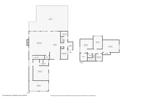 Floorplan - 547 Chipmunk, Big Bear Lake, CA 92315 photo 3 of 3